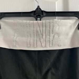 BUNDLE. VS PINK fold over waist flare yoga pants.